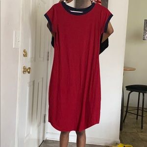 Red dress summer dress